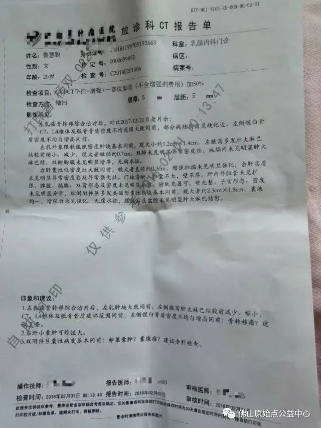 原始點調理乳腺癌案例